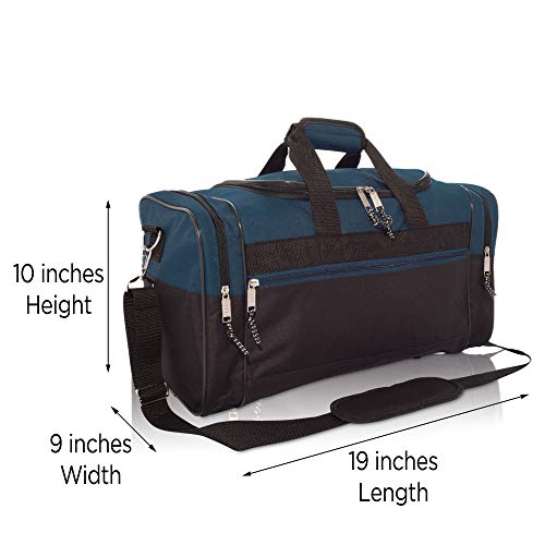Medium Duffle Bag Duffel Bag in Black and Navy Blue Gym Bag