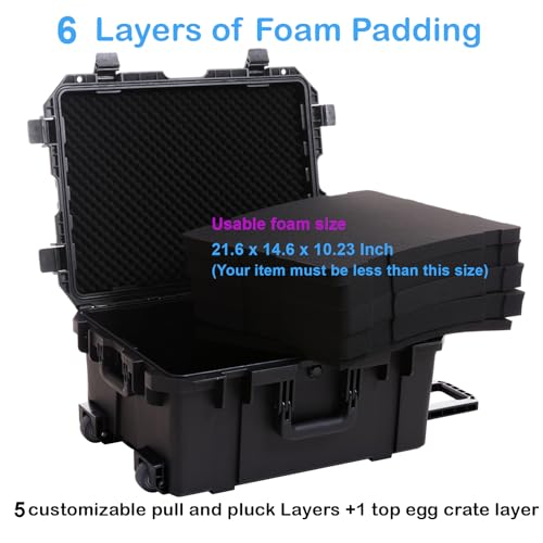 27" Waterproof Hard Case with Foam