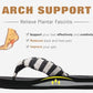 Flip Flops for Women Arch Support Summer Beach Sandals Black Size 12