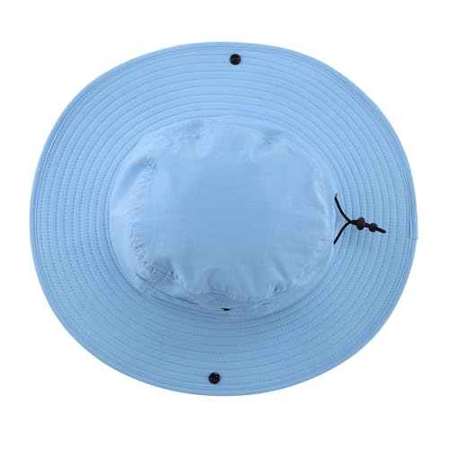 UPF50+ Mens Sun Hat Wide Brim Womens UV Protection Beach Bucket Hat for Fishing Hiking Snap Up Cowboy Hat