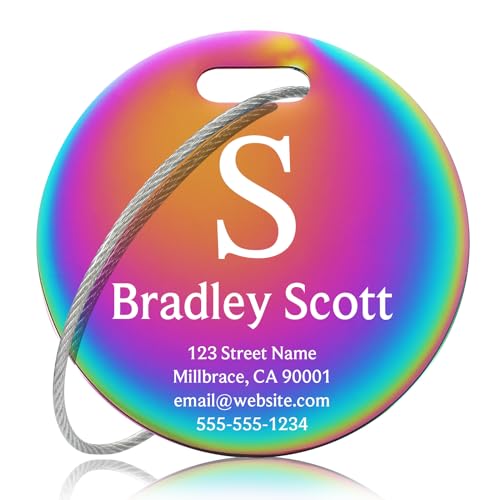 Custom Stainless Steel Luggage Tags