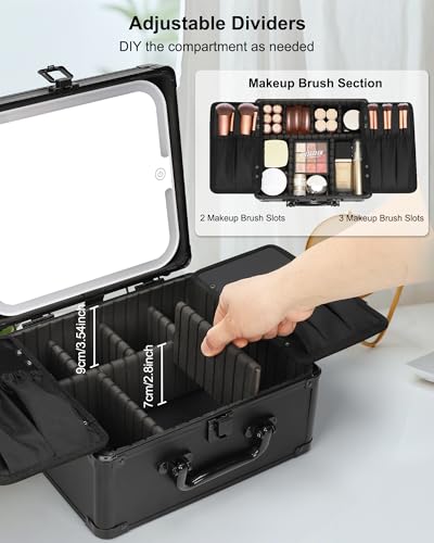 Makeup Bag with LED Mirror