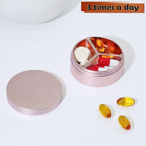Small Pill Case 3 Compartments