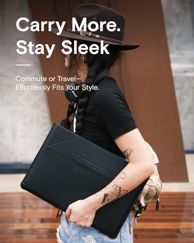 Laptop Carry Sleeve with Stand &Smart Storage for 16" Laptop for Work