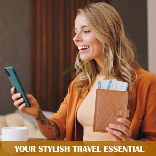 Premium Leather Passport Holder Covers Case