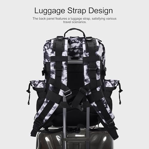 Military Tactical Backpack for Men and Women 45L Army 3 Days Assault Pack Bag Large Rucksack with Shoe Compartment
