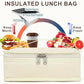 Small Insulated Lunch box Portable Soft Bag Mini Cooler Thermal Meal Tote Kit with Handle for Work & School