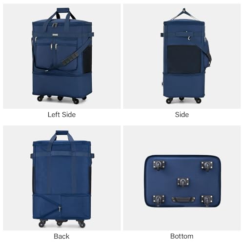 Expandable Luggage Bags for Travel Collapsible Suitcase with Wheels