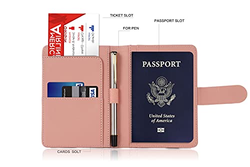 Premium Leather Passport Holder Covers Case