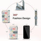 Womens Wallet RFID Blocking Vegan Leather Trifold Clutch Credit Card Holder Ladies Travel Wallet Purse with Pen Holder