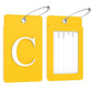 2 Pack Initial Luggage Tags for Suitcases Airplane Travel Essentials (2 Count)