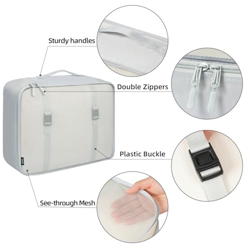 10 Set Packing Cubes Various Sizes Packing Organizer for Travel Accessories Luggage Carry On Suitcase