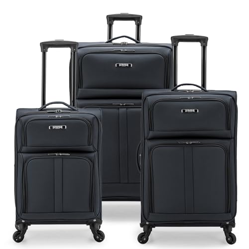 Anzio Softside Expandable Luggage with Spinner Wheels (3 Piece)