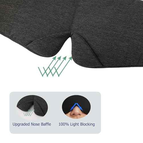 Wraparound Style Organic Cotton Eye Mask with Padded Nose