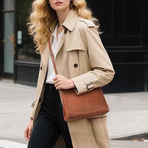 Real Leather Crossbody Bags for Women Travel Wallet Leather Purse