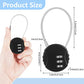 36 Pcs Combination Lock 3 Digit Gym Waterproof Padlock Resettable Bag Luggage Gate Combination Lock Outdoor for School Fence Travel Toolbox Storage (36 Count)