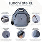 LunchTote Zippered Bag Insulated Neoprene Caddy (Coastal Weekender / X-Large 6.5 Quart Lunch Tote)