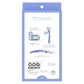 Deluxe Smooth Swirl Women's Razor Handle + 2 Blade Refills