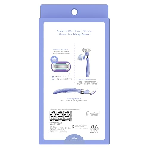 Deluxe Smooth Swirl Women's Razor Handle + 2 Blade Refills