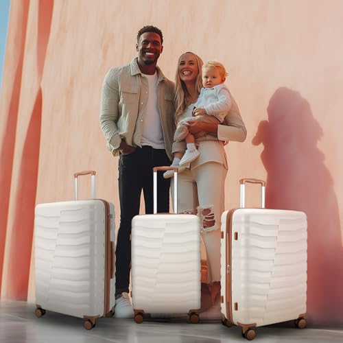 3 Piece Hardshell Travel Luggage Set (3 Count)