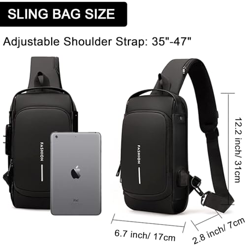 Sling Bag for Men Anti