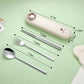 Travel Utensils with Case Cute (4 Count)