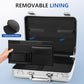 Aluminum Briefcase Metal Toolkit Box TSA Combination Lock Luxury Case with Foam for Wine