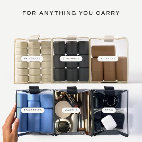 Parcel Clear Travel Kit with Zipperless Magnetic Closure