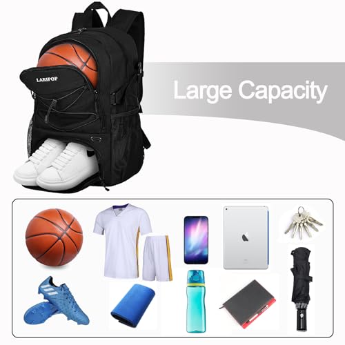 Basketball Backpack with Ball Compartment