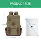 Vintage Canvas Backpack with USB Charging Port