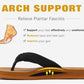 Flip Flops for Women Arch Support Summer Beach Sandals Black Size 10