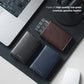 Pop up Card Wallet Minimalist Cash Wallets RFID Blocking Leather Smart Credit Card Holder with ID window for Men