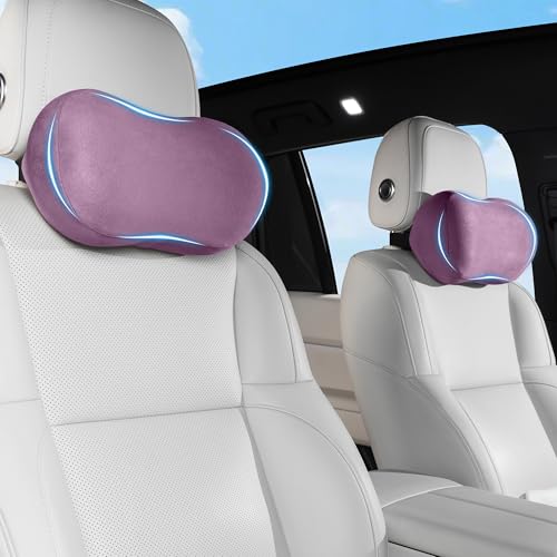 Car Neck Pillow Seat Ergonomic Design Memory Foam (2 Count)