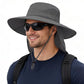 UPF 50+ Wide Brim Sun Hat with Neck Flap