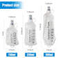 250ml Soft Flask TPU Foldable Running Hydration Flask (2 Count)