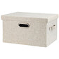 Medium 15" 21 Quart Collapsible Stackable Storage Bins with Lids