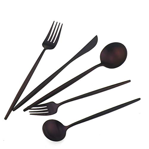 Matte Purple Silverware Set