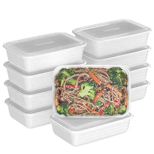 Prep 1 Compartment Meal Prep Containers with Lids (20 Count)