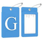 2 Pack Initial Luggage Tags for Suitcases Airplane Travel Essentials (2 Count)