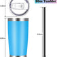 20oz Tumbler with Lid and Straw Stainless Steel Tumbler Cup Vacuum Insulated Double Wall Travel Coffee Mug Powder Coated Coffee Cup
