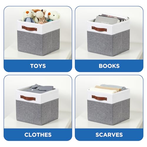 Foldable Fabric Storage Bins with Lids (2 Count)