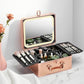 Makeup Box with Detachable Magnetic LED Mirror