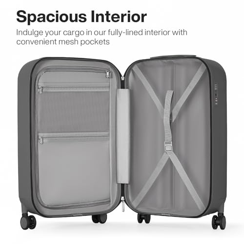 20 Inch Carry On Luggage PC Hardside Suitcases with Wheels & TSA for Travel Woman Men