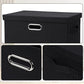 Large 17" 36 Quart Collapsible Stackable Storage Bins with Lids (3 Count)