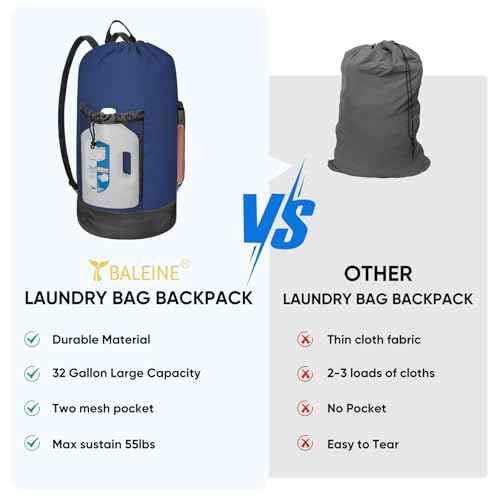 2PK 120L Laundry Bag Backpack (2 Count)