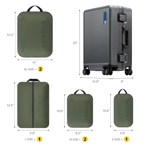 Zipperless Carry On Luggage Airline Approved with Aluminum Frame