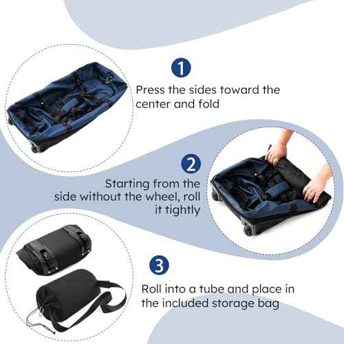 110L Expandable to 140L 32” Foldable Oxford Soft
