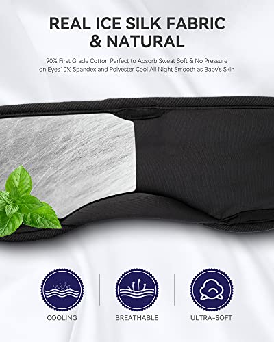 Sleep Headphones Bluetooth 5.4 Sleep Mask with HD Sound