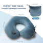 Inflatable Travel Neck Pillow for Airplane & Long Flights (2 Count)
