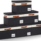Fabric Storage Bins with Lids 6 Pack